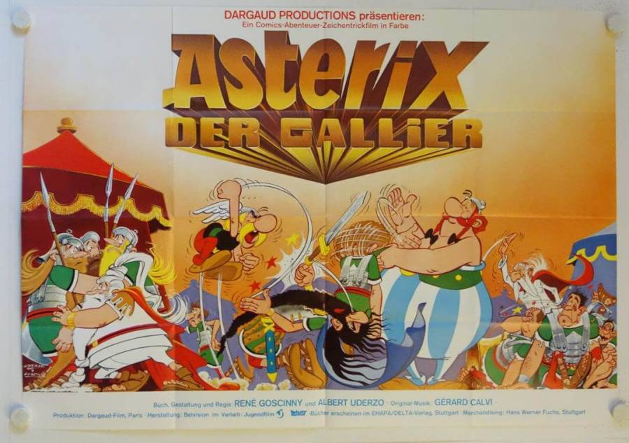Asterix the Gaul re-release german double-panel movie poster